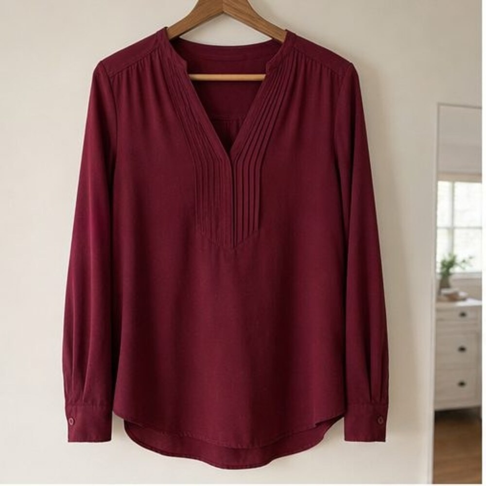 Rust Puff Sleeve Top